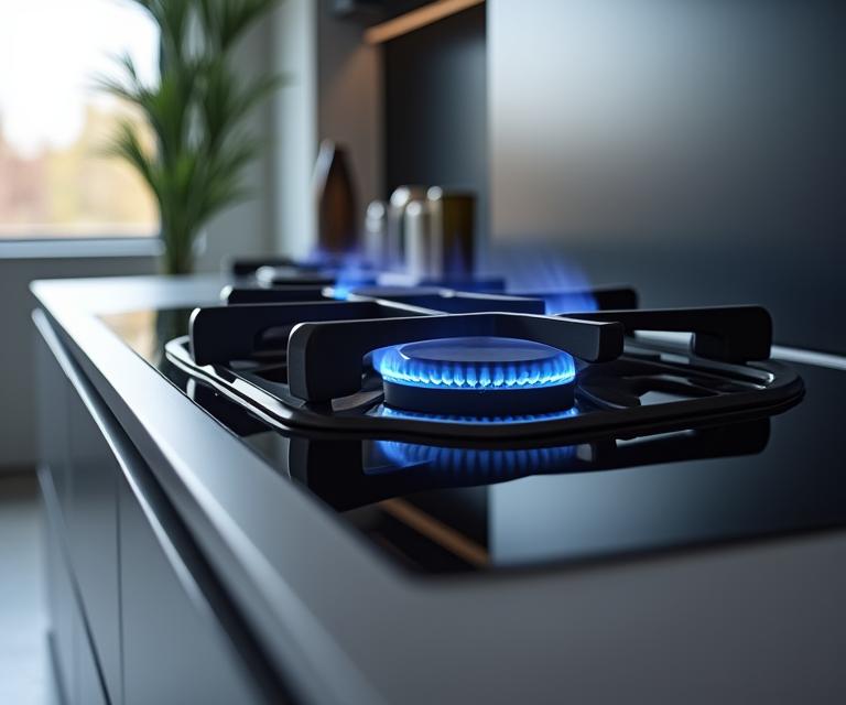 Estufa de gas con diseño moderno
